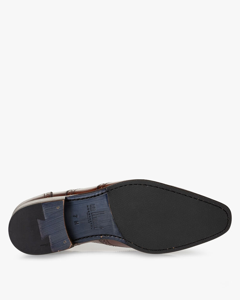 Schn&uuml;rschuh Kalbsleder cognacfarben