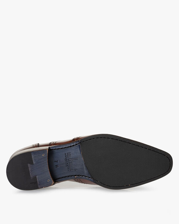 Schn&uuml;rschuh Kalbsleder cognacfarben