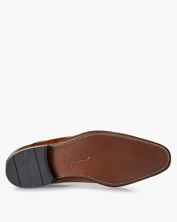 Schn&uuml;rschuh Kalbsleder cognac