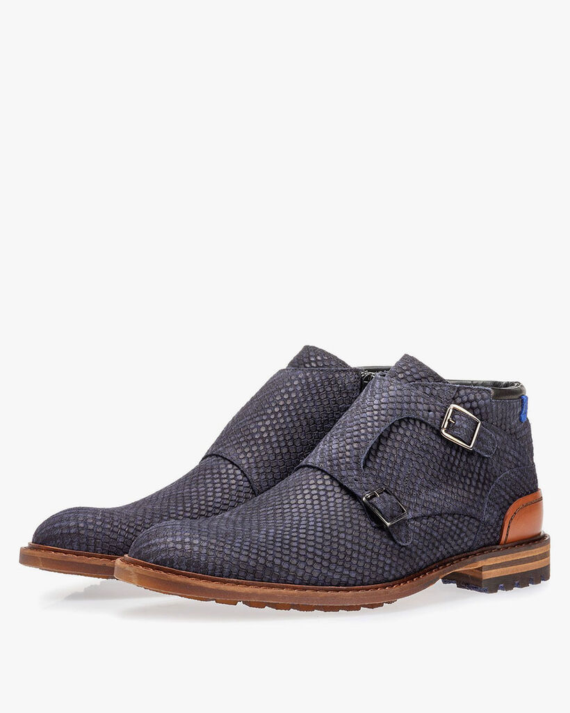 Boot blue with buckle