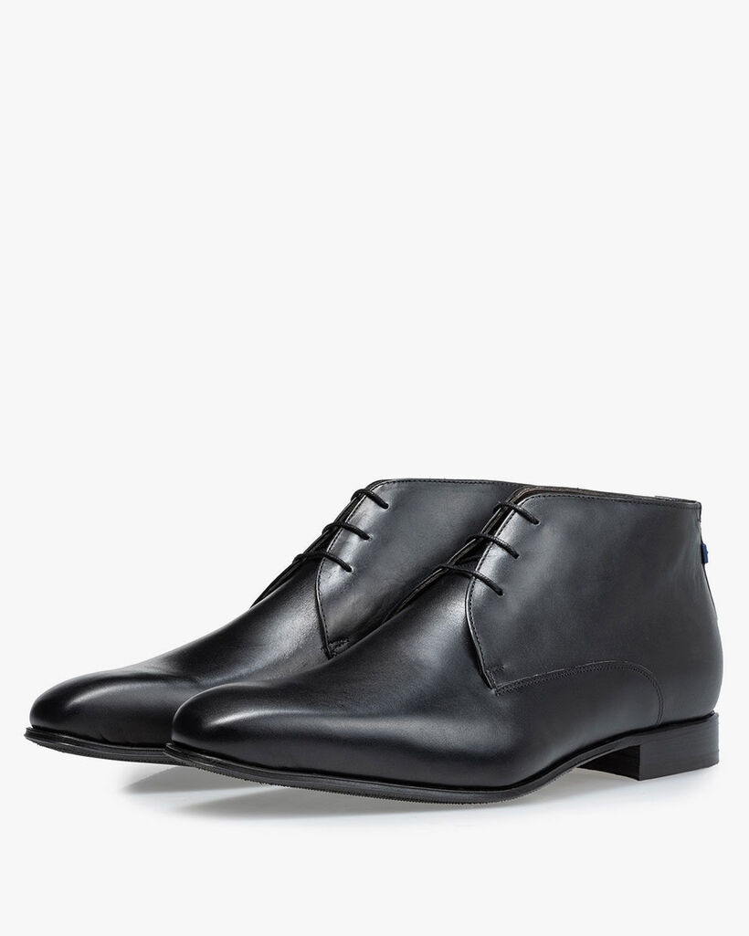 Schnürstiefel schwarz Kalbsleder