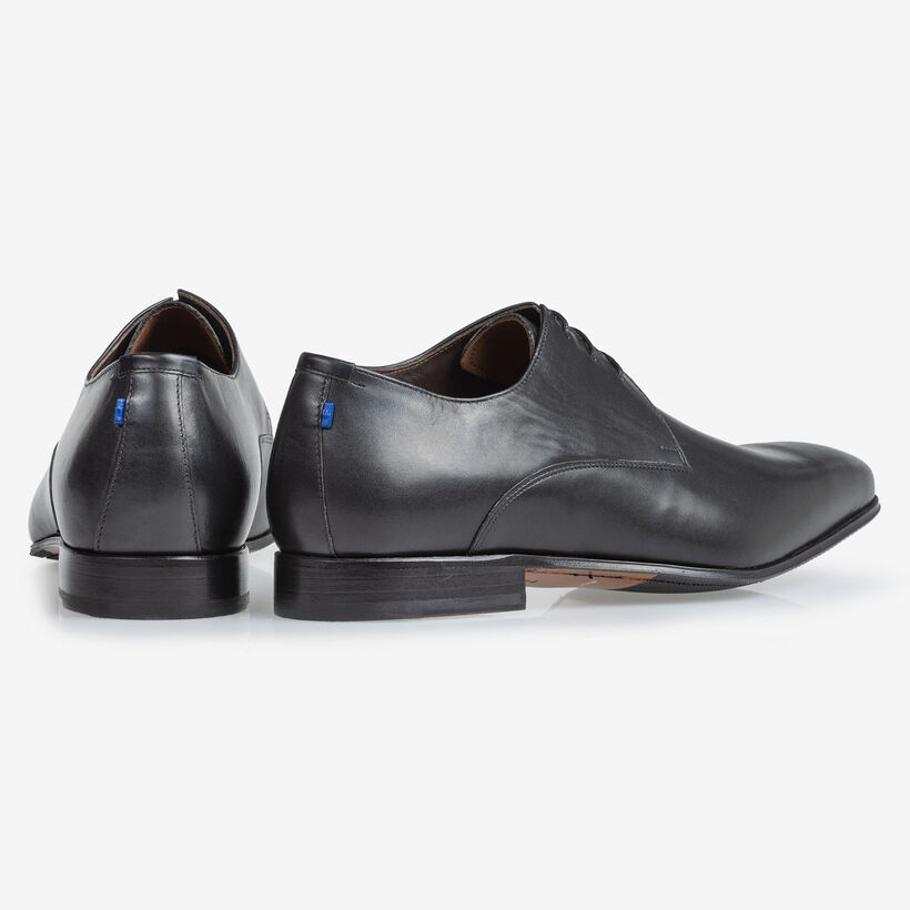 Schn&uuml;rschuh Kalbsleder schwarz