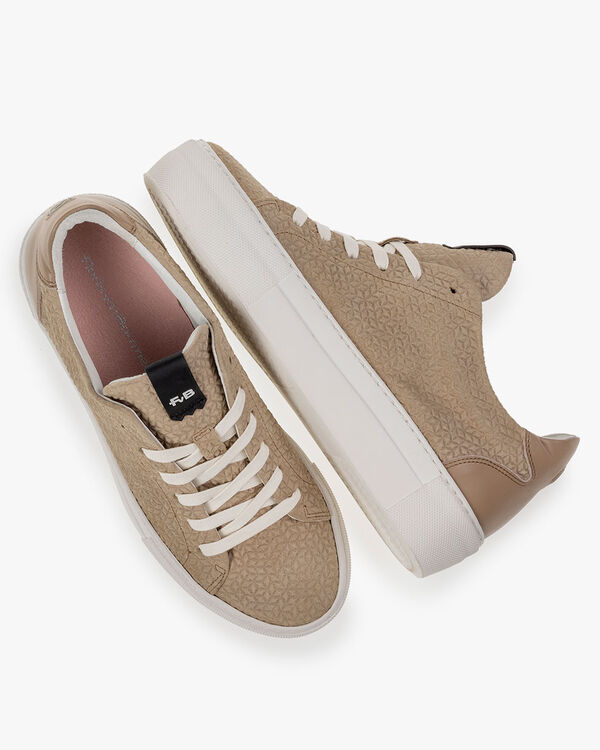Sneaker Wildleder taupe