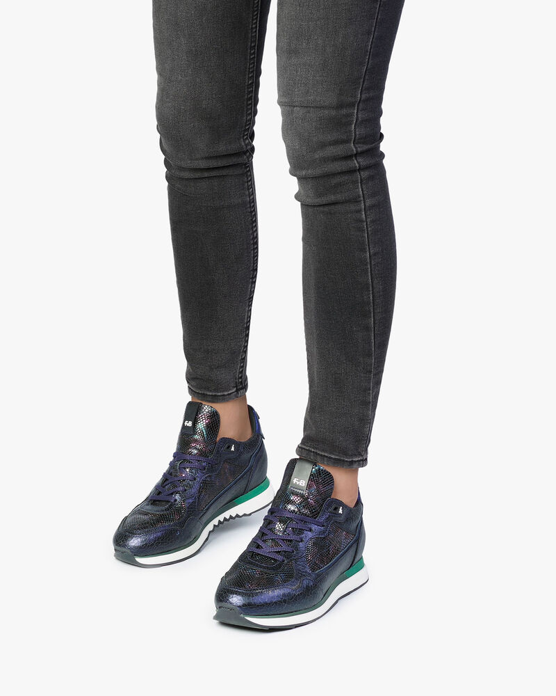 Sneaker dunkelblau Leder