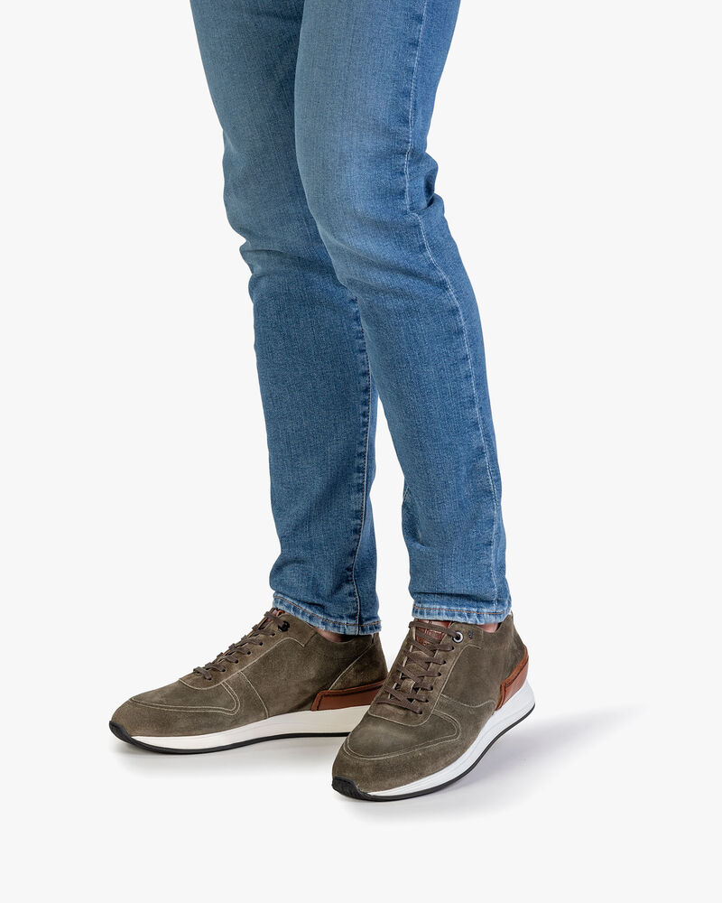 Sneaker gr&uuml;n Wildleder