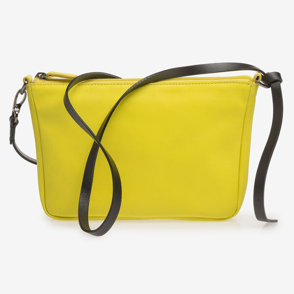 Yellow nappa leather bag
