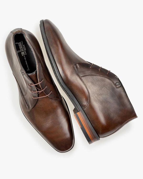 Schnürschuh Kalbsleder dunkelbraun