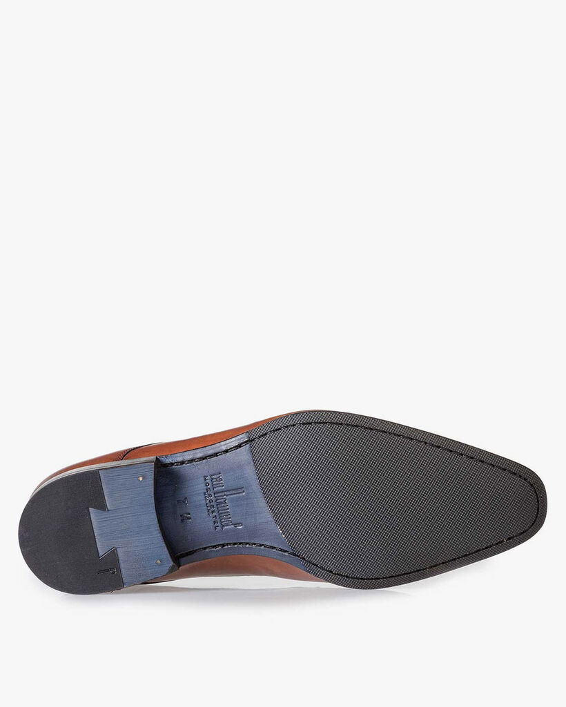 Cognacfarbener Leder Schnürschuh