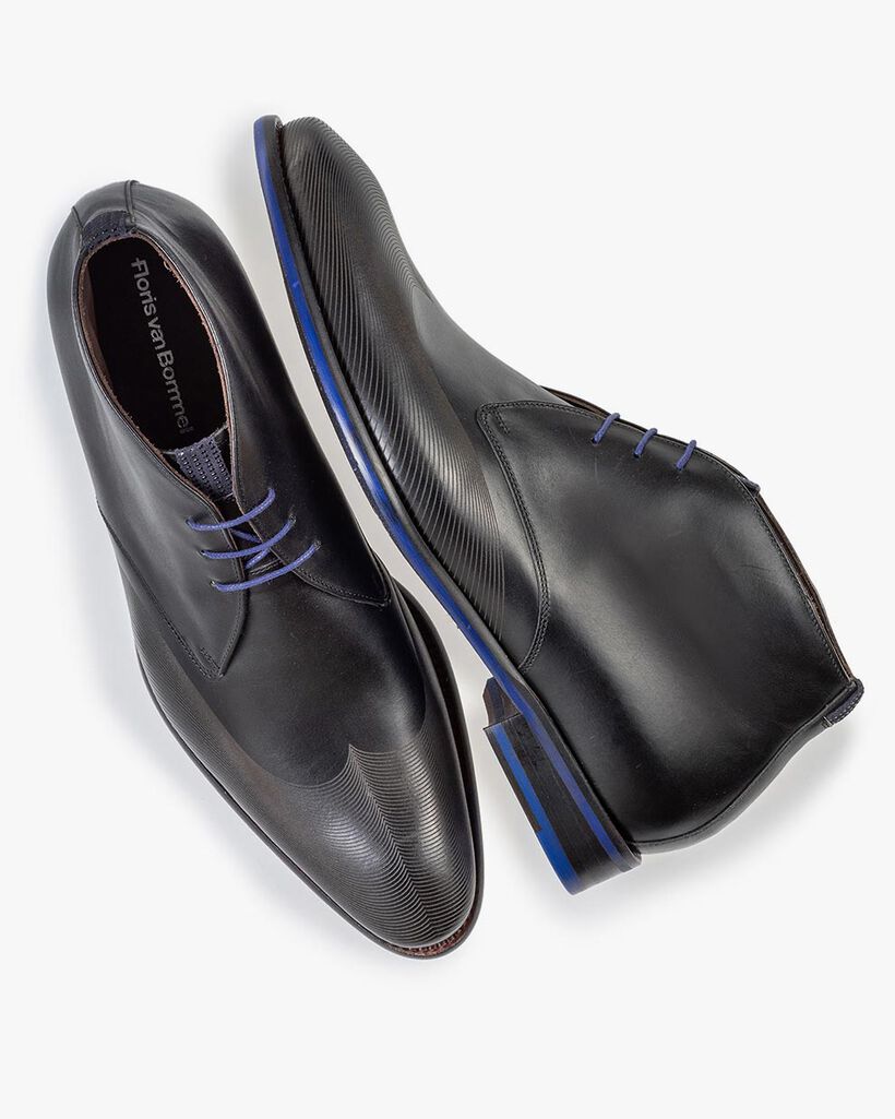 Schnürstiefel schwarz Kalbsleder