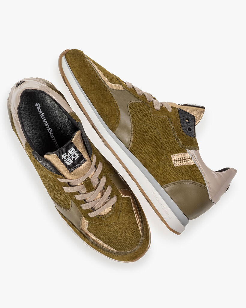 Sneaker Wildleder dunkelgrün