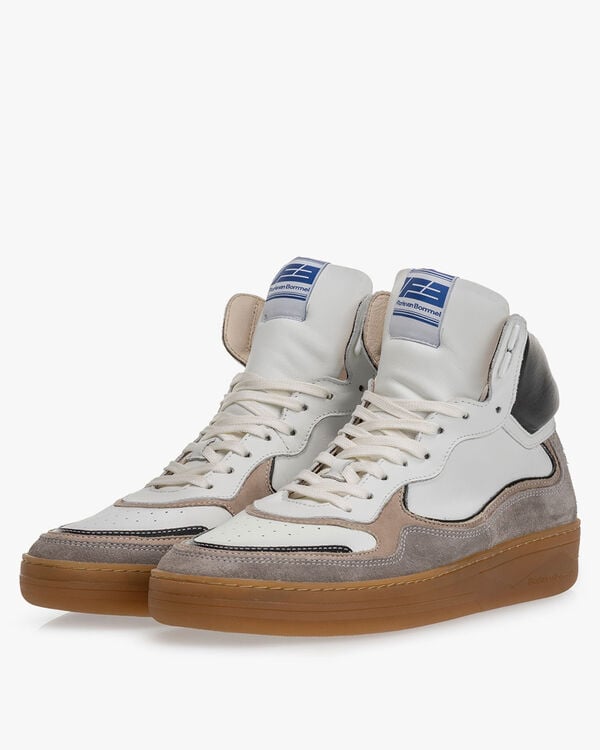 Sneaker calf leather white