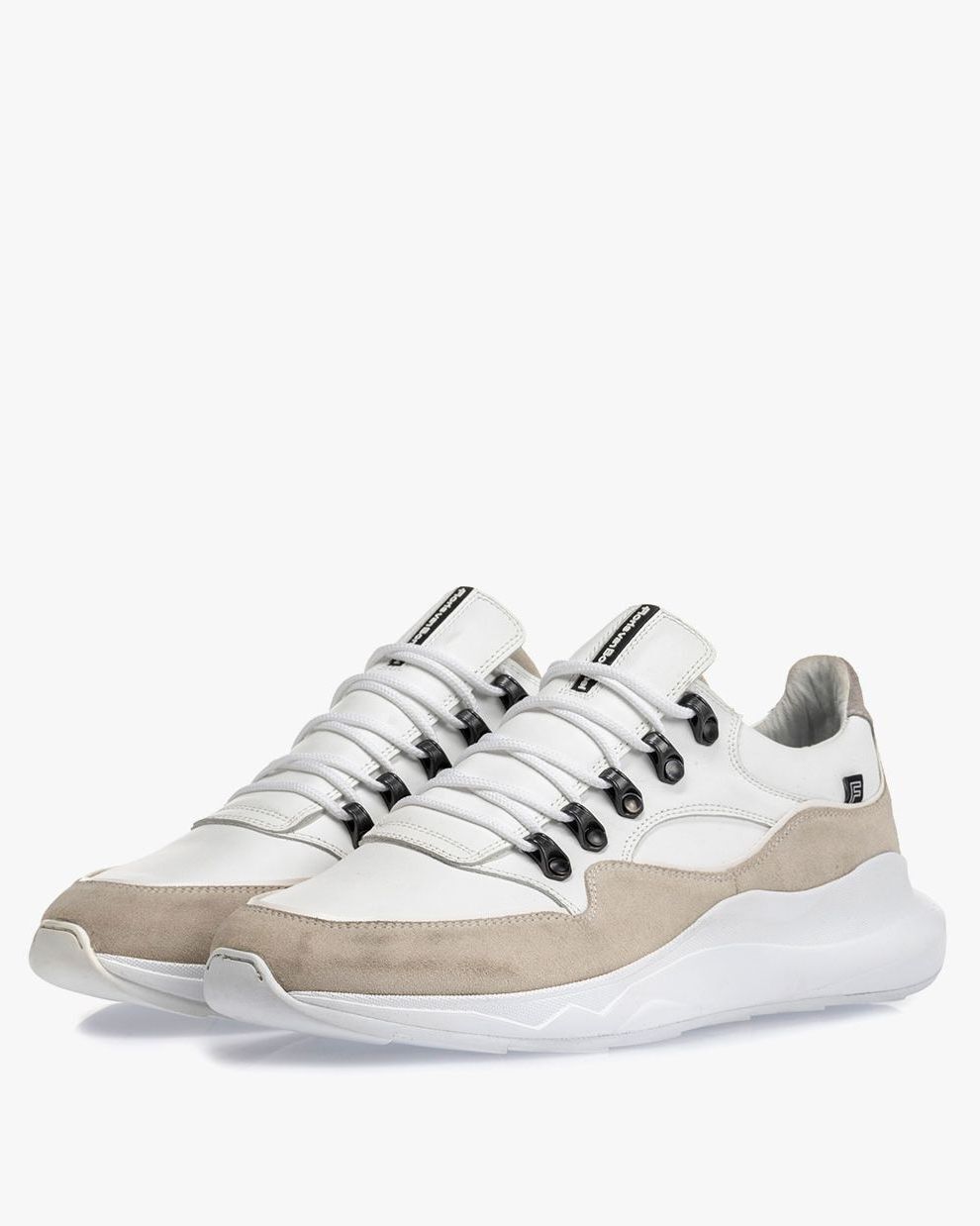 Bulki sneaker white leather 16281/01 | Floris van Bommel Official®