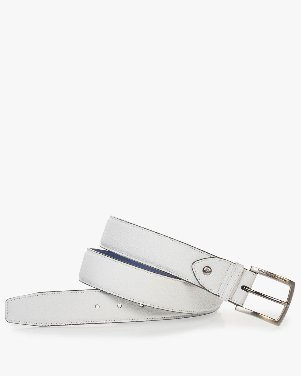 Leather belt white 75189/65 | Floris van Bommel Official®