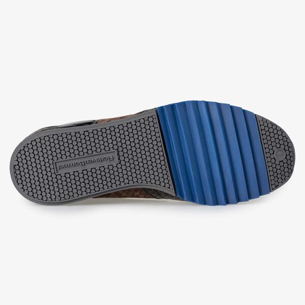 Floris van Bommel brauner Herren Leder Sneaker
