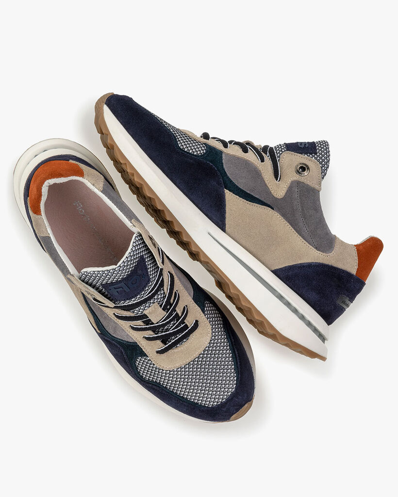 Sneaker blau Wildleder