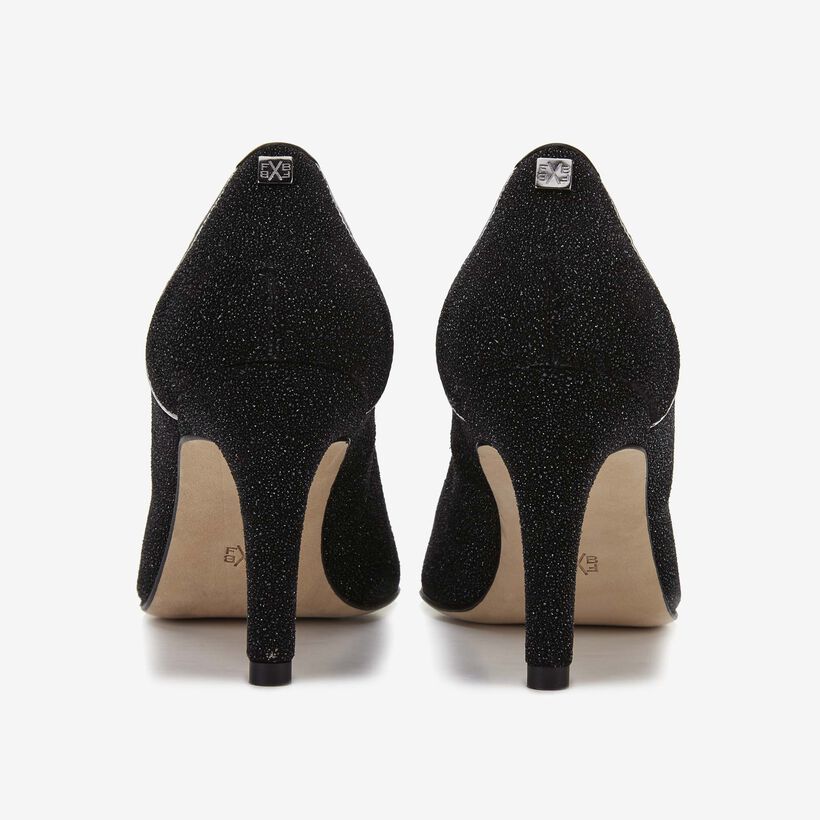 Floris van Bommel black sparkle women's pump