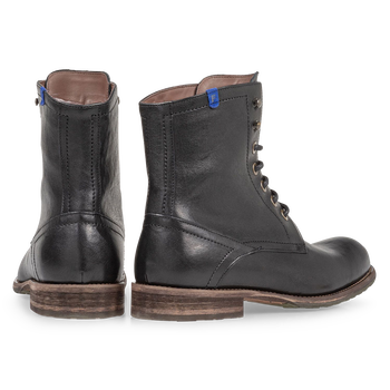 Gefütterter Schnürstiefel schwarz