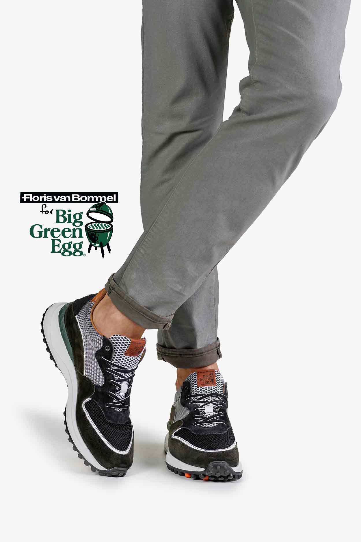 Noppi sneaker suede green SFM-10060-51-01 | Floris van Bommel®