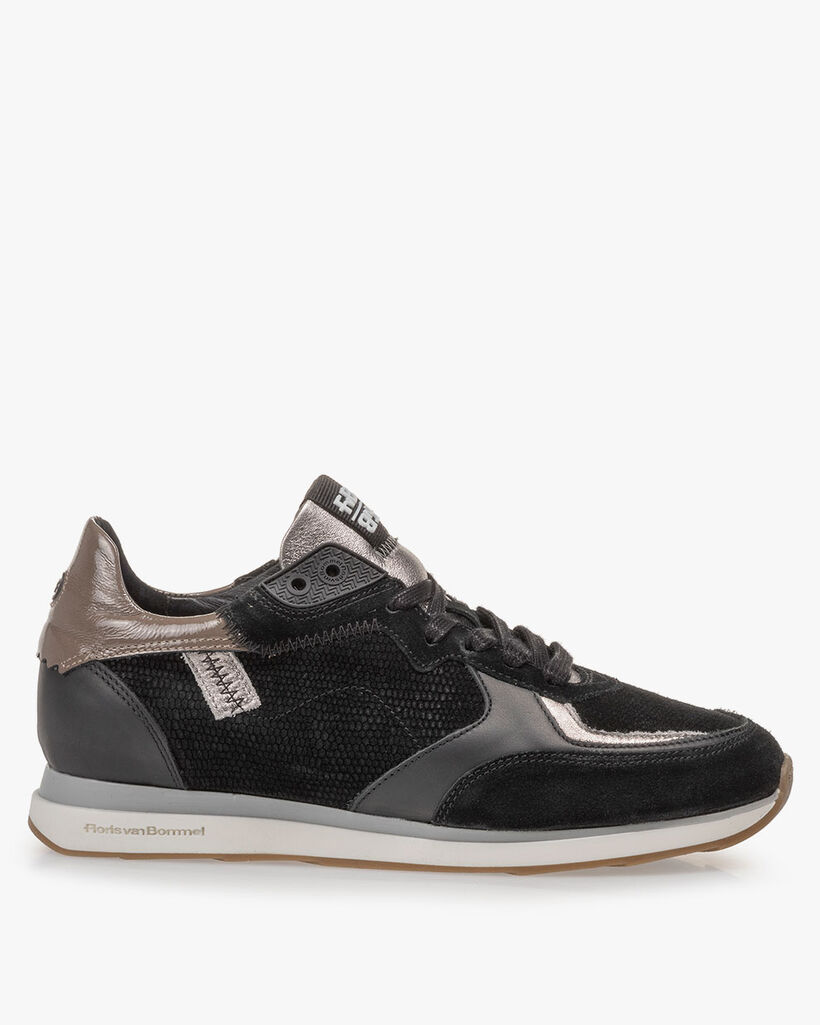 Sneaker Wildleder schwarz