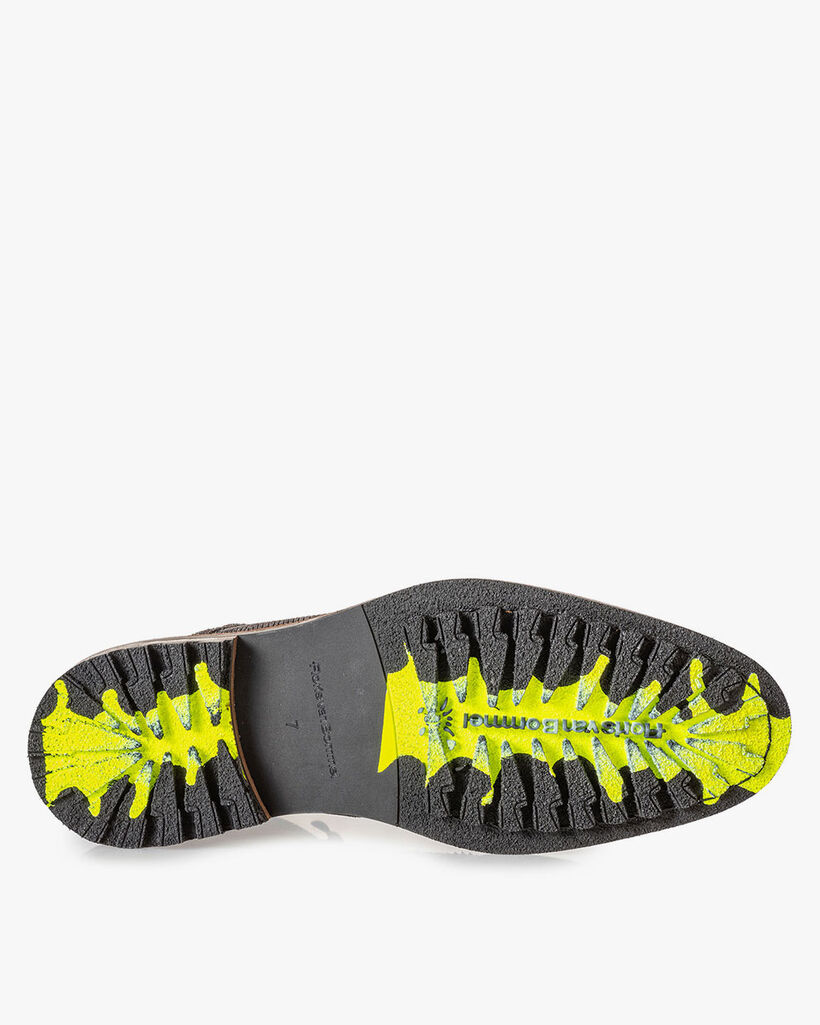 Stiefel Eidechsenprint grau