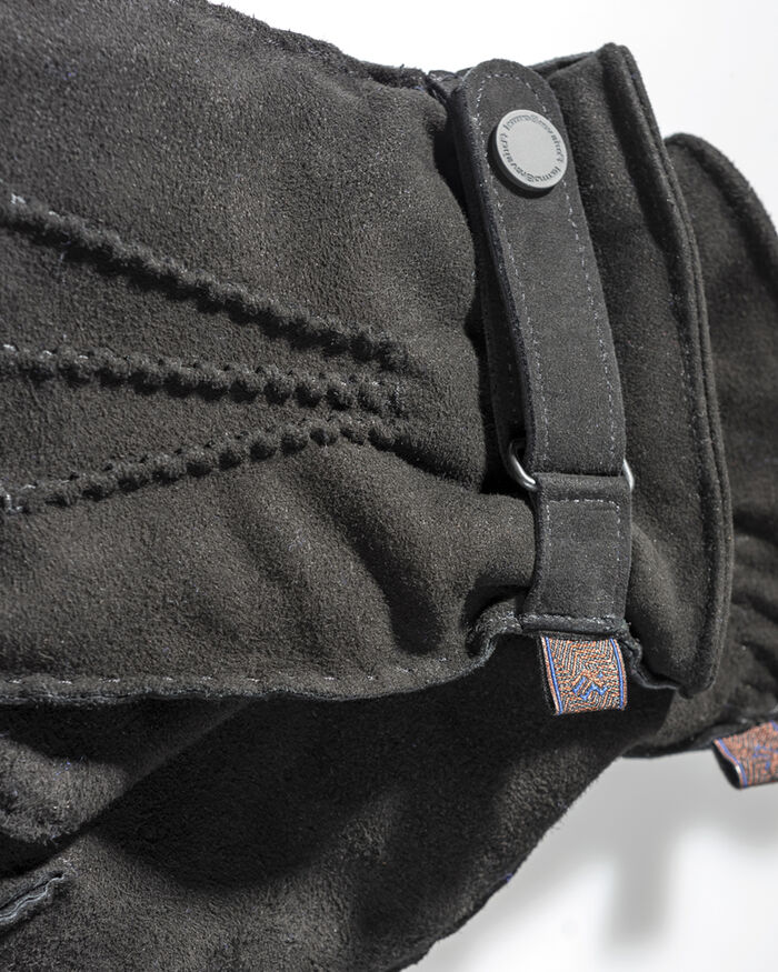 Handschuhe Wildleder schwarz