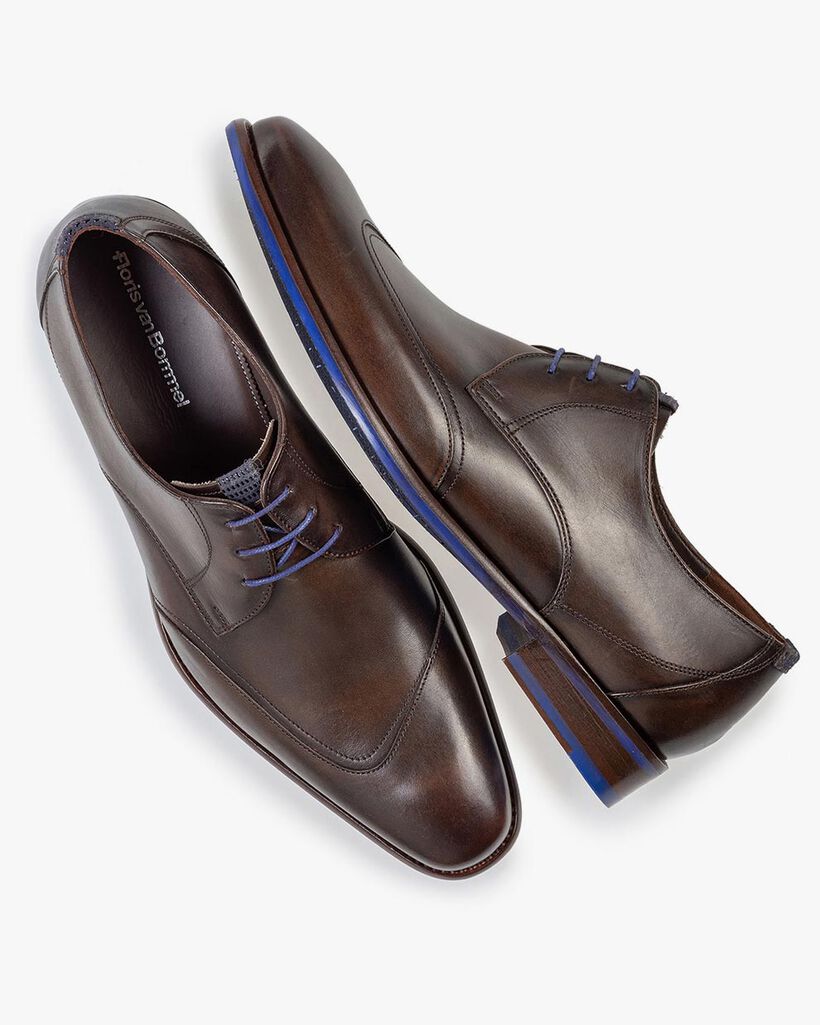 Schn&uuml;rschuh dunkelbraun Kalbsleder