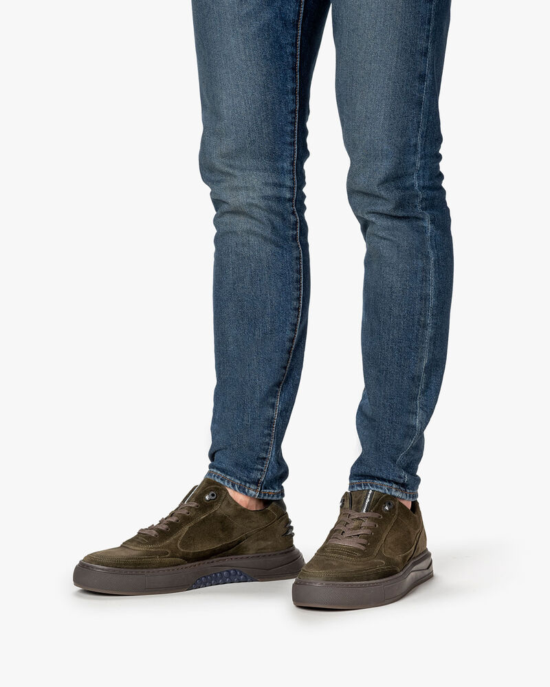 Sneaker Wildleder dunkelgrün