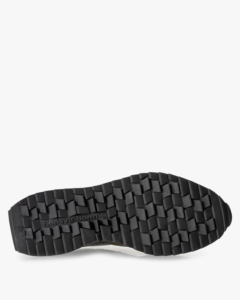 Sneaker Wildleder-Print gr&uuml;n