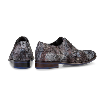 Schn&uuml;rschuh Wildleder dunkelrot