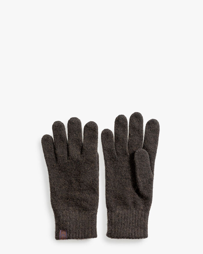 Gloves wool brown