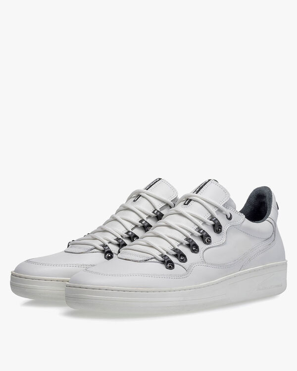 Sneaker calf leather white