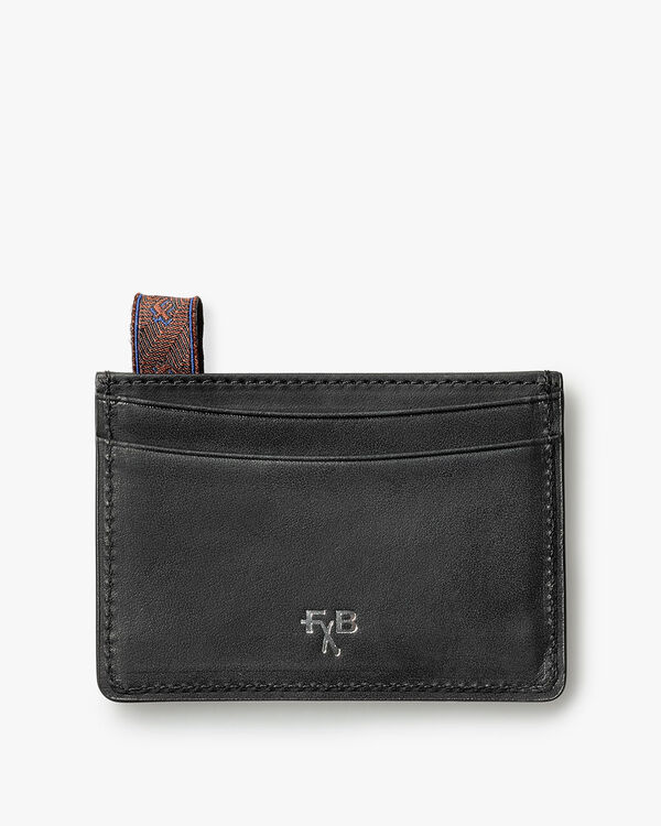 Bankkarten-Etui Leder schwarz