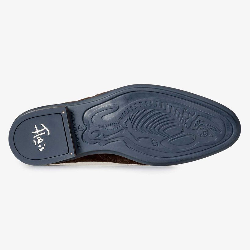 Brauner Brogue Wildleder-Schn&uuml;rschuh