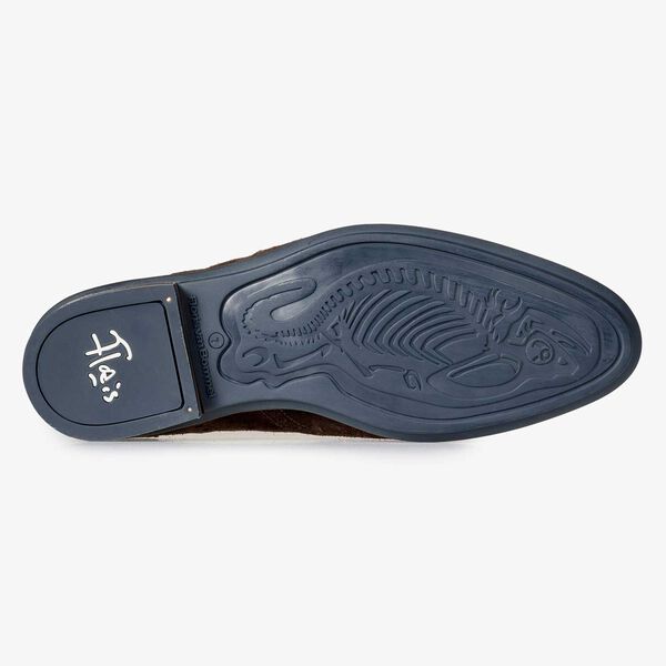 Brauner Brogue Wildleder-Schn&uuml;rschuh