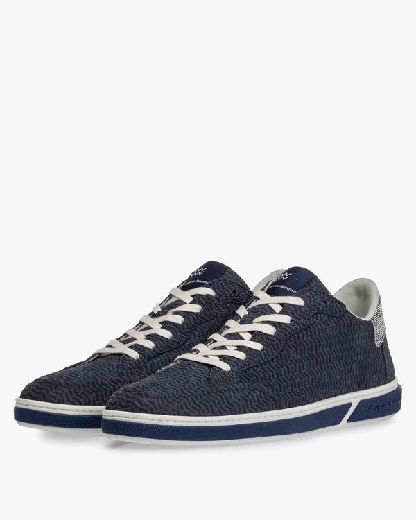 Sneaker Nubukleder blau