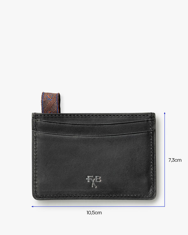 Bankkarten-Etui Leder schwarz