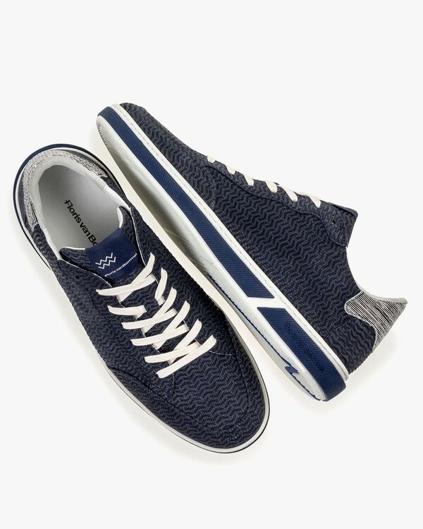 Sneaker Nubukleder blau