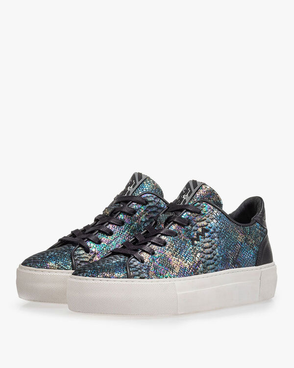 Sneaker snake print multi-colour
