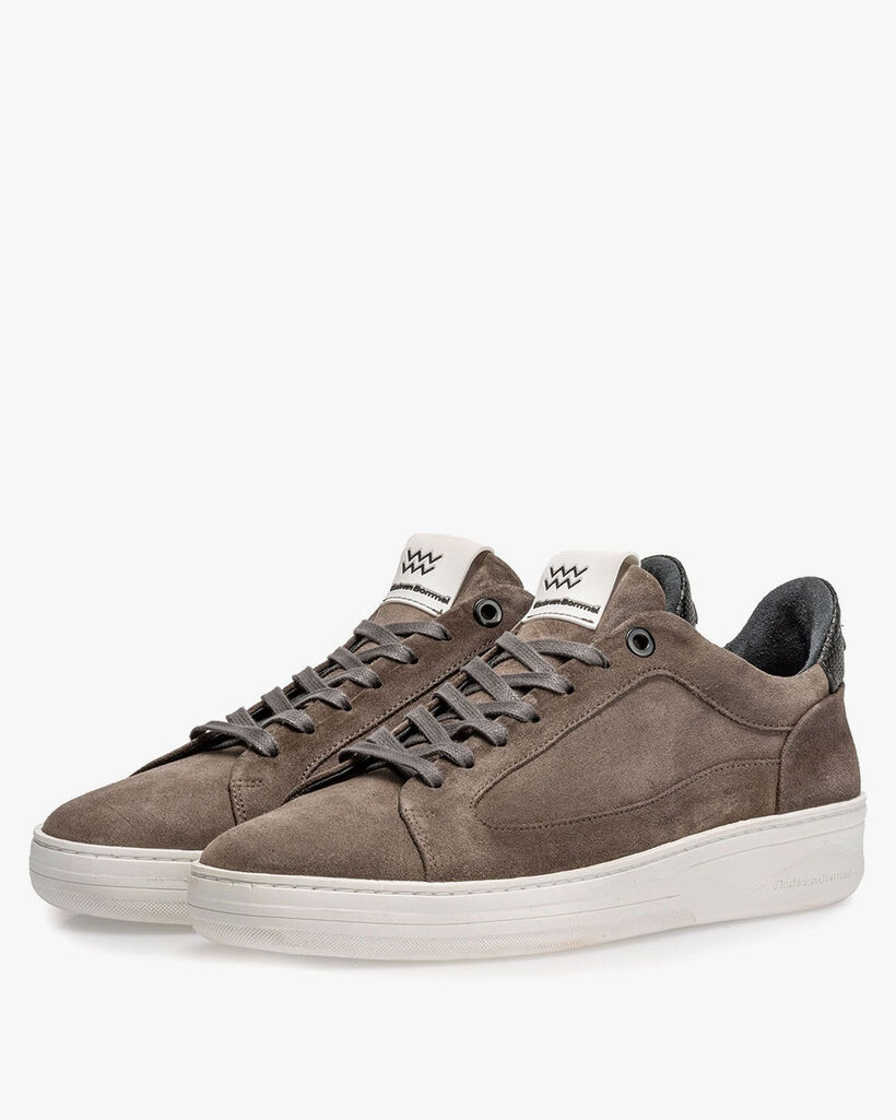 Wildleder-Sneaker grau