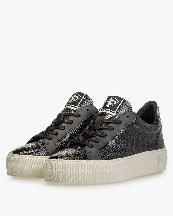 Sneaker Kalbsleder schwarz