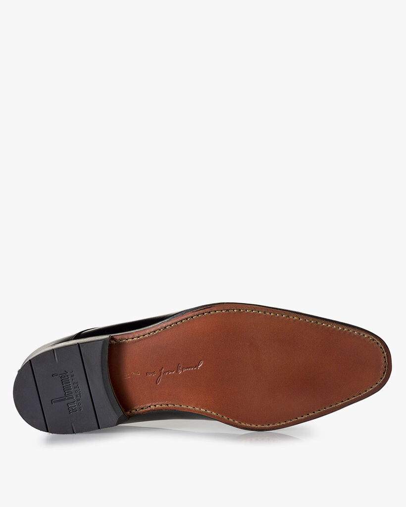 Schn&uuml;rschuh Kalbsleder schwarz