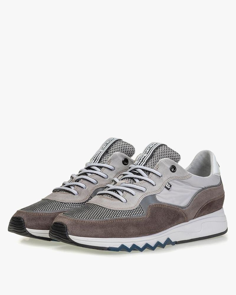 Nineti suede leather light grey