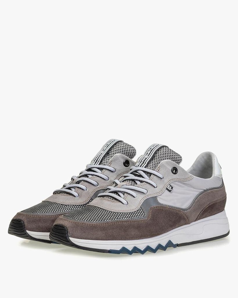 Nineti suede leather light grey