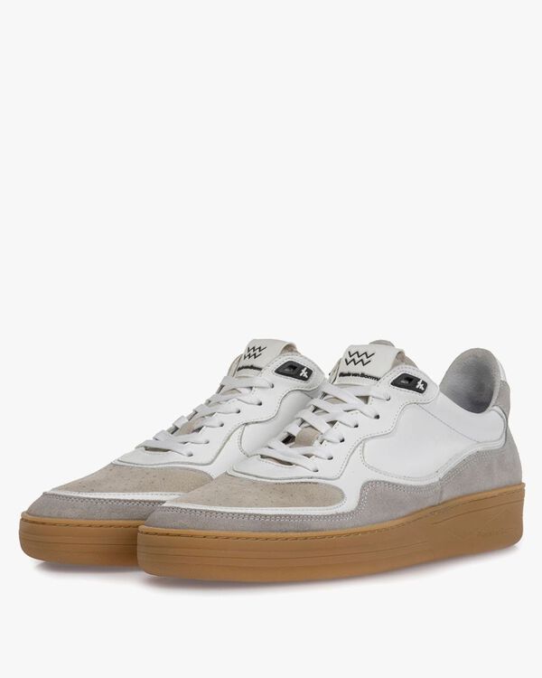 Sneaker suede leather white