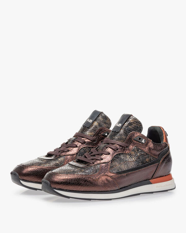 Sneaker dunkelbraun Leder