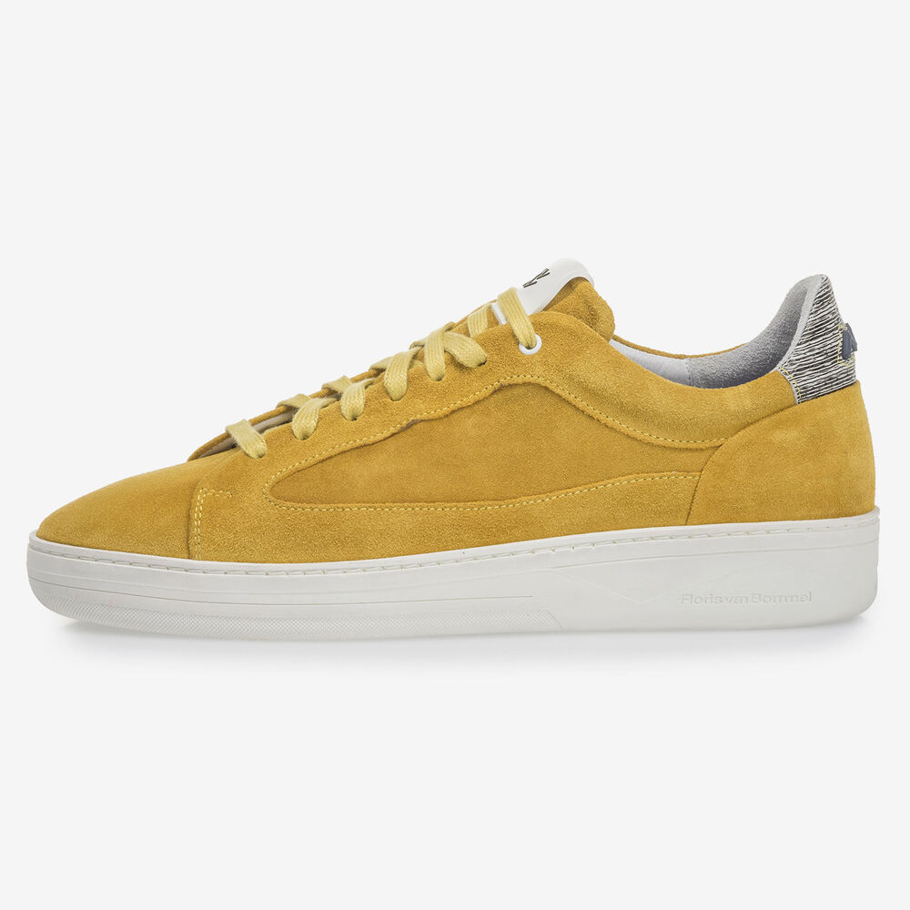 Gelber Wildleder-Sneaker