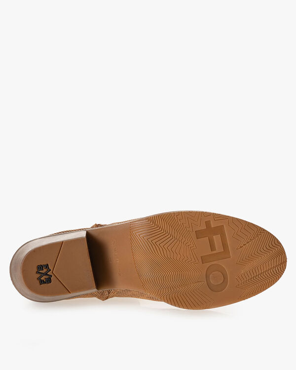 Stiefelette metallic orange