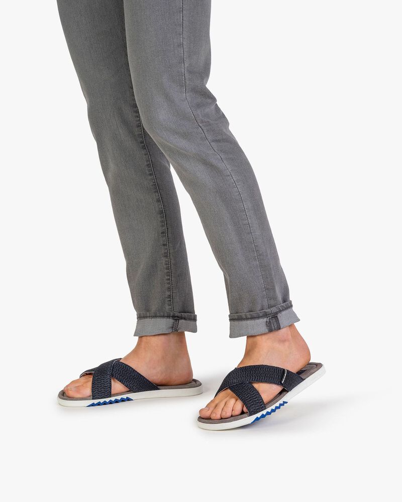 Slipper nubuck leather blue