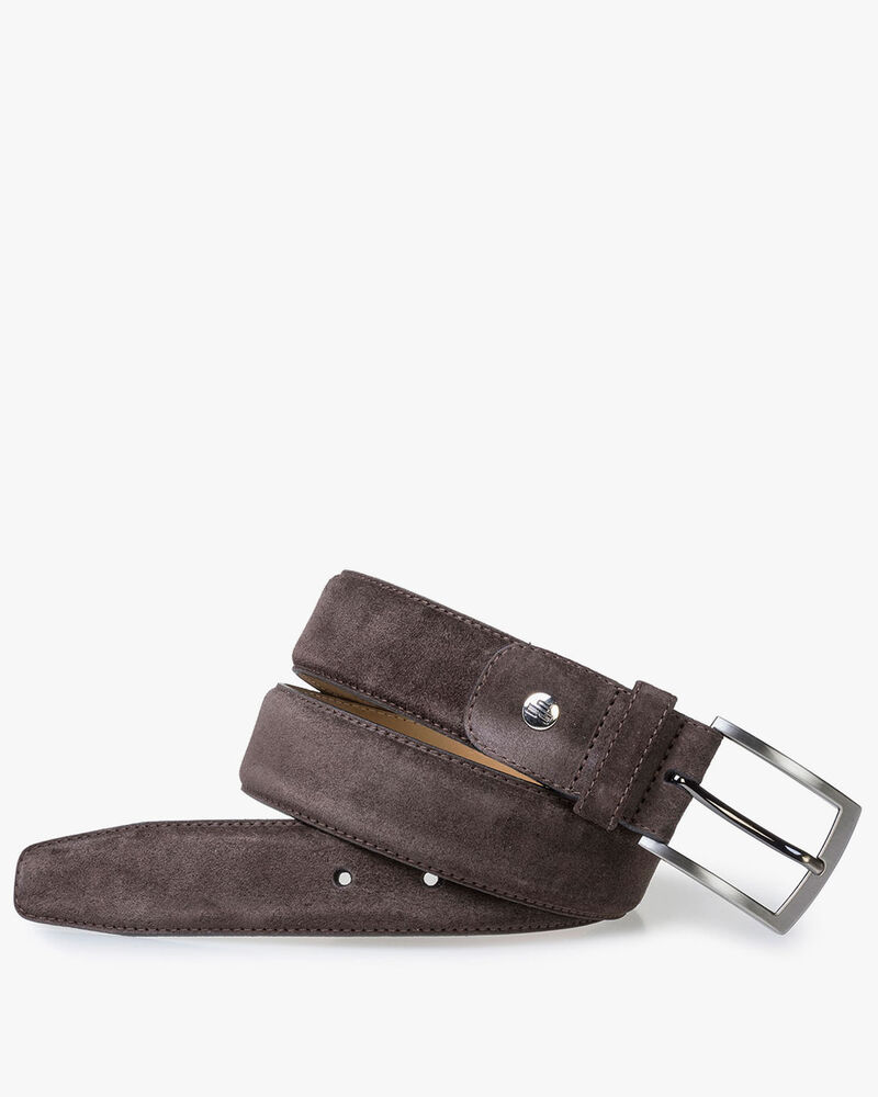 G&uuml;rtel Wildleder dunkelbraun