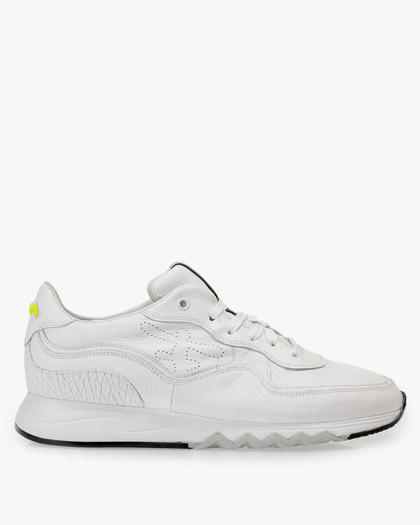 Wei&szlig;er Leder-Sneaker